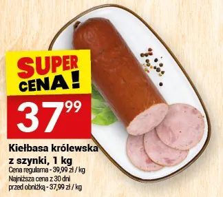 Kiełbasa królewska z szynki promocja w Twój Market