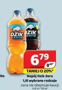 Napój Dzik Zero promocja w Delfin