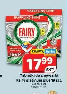 Tabletki do zmywarki Fairy Platinum Plus promocja w Delfin