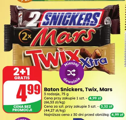 Baton Twix promocja w Dino