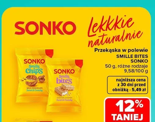 Przekąska w polewie Smille Bites Sonko promocja w Carrefour