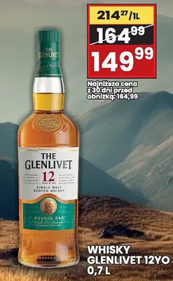 Whisky GLENLIVET 12YO 0,7 L THE GLENLIVET promocja w Wafelek