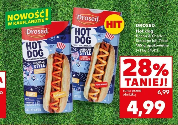 Hot dog Drosed Texas promocja w Kaufland