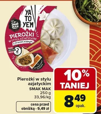 Pierożki w stylu azjatyckim Smak Mak promocja w Carrefour Market