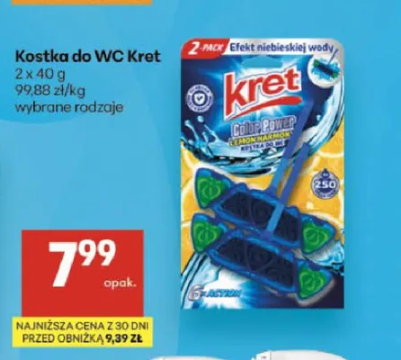 Kostka do WC Kret Color Power Lemon Harmony promocja w Delikatesy Centrum