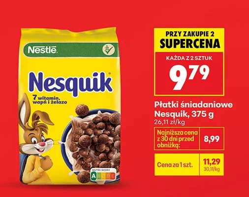 Płatki śniadaniowe Nesquik promocja w Biedronka