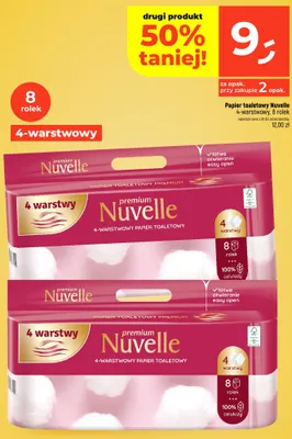 Papier toaletowy Nuvelle Premium 4-warstwowy 8-pak promocja w Dealz