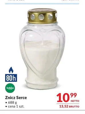 Znicz Serce Bolsius promocja w Makro