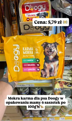 Mokra karma dla psa Doogy promocja w Dino