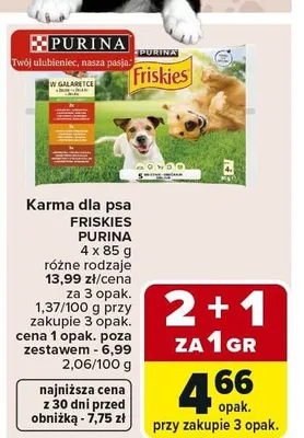 Karma dla psa z drobiem Puffi promocja w Carrefour