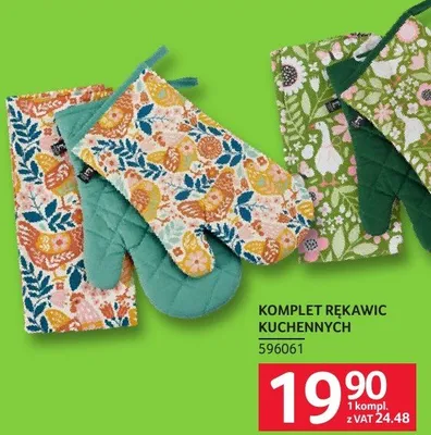 Komplet rękawic kuchennych promocja w Selgros