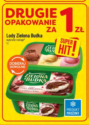 Lody Tort Królewski z sosem z wiśni Zielona Budka promocja w POLOmarket