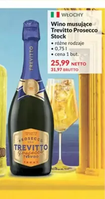 Wino musujące Trevitto Prosecco promocja w Makro