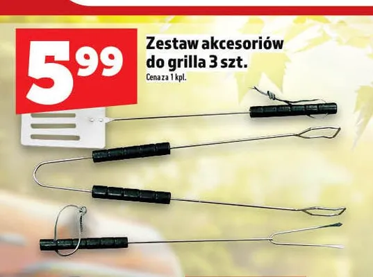Zestaw akcesoriów do grilla 3-pak promocja w TOPAZ