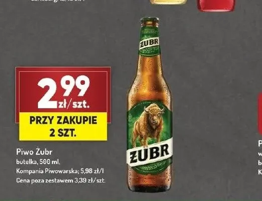 Piwo Żubr promocja w Avita