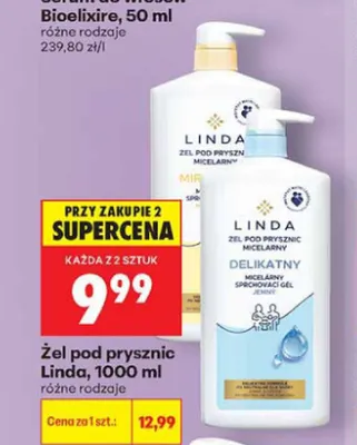 Żel pod prysznic micelarny Linda Delikatny promocja w Biedronka