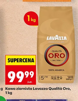 Kawa ziarnista Lavazza Qualità Oro 1 kg promocja w Biedronka