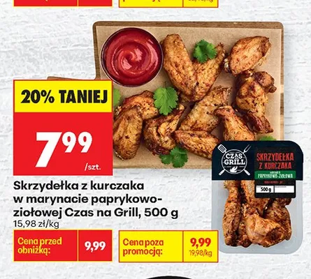 Skrzydełka z kurczaka w marynacie paprykowo-ziołowej Czas na Grill promocja w Biedronka