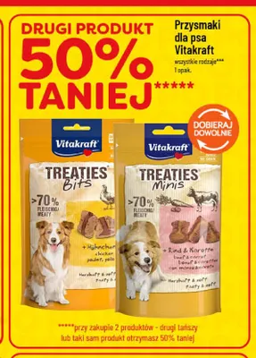 Przysmaki dla psa Treaties Bits Vitakraft promocja w POLOmarket