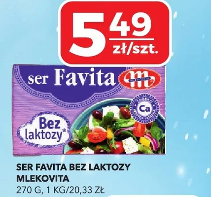 Ser Favita bez laktozy promocja w Top Market