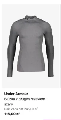 Bluzka z długim rękawem szara Under Armour promocja w Lounge by Zalando