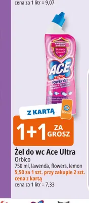 Żel do wc Ace Ultra flowers promocja w Leclerc