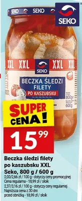 Beczka śledzi filety po kaszubsku XXL promocja w Twój Market