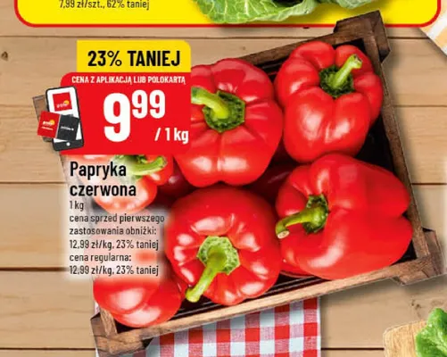 Papryka czerwona promocja w POLOmarket
