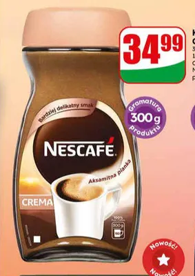 Kawa rozpuszczalna Nescafe Crema promocja w Dino