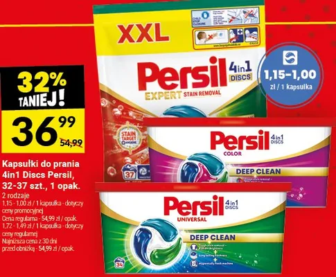 Kapsułki do prania 4in1 Discs Persil promocja w Twój Market