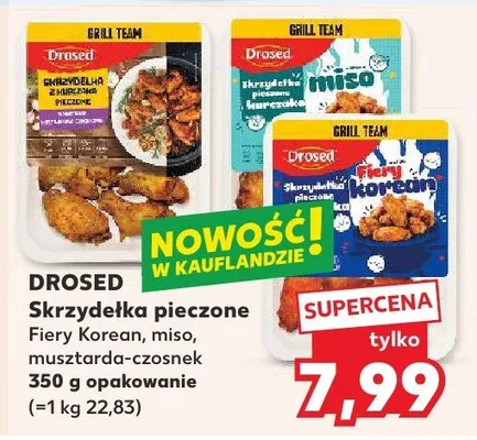 Skrzydełka pieczone miso Drosed promocja w Kaufland