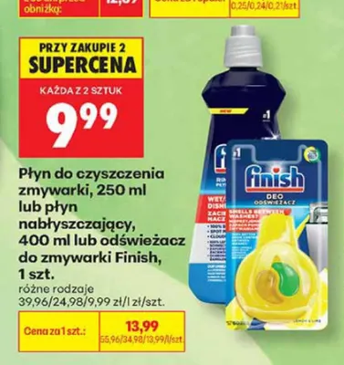 Płyn do czyszczenia zmywarki Finish promocja w Biedronka
