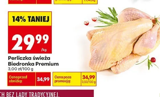 Perliczka świeża Biedronka Premium promocja w Biedronka