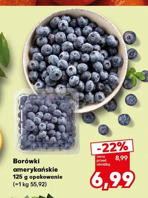 Borówki amerykańskie promocja w Kaufland