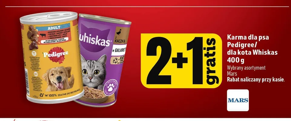 Karma dla kota Whiskas z kaczką w galaretce promocja w TOPAZ
