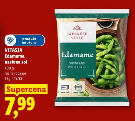 Edamame nasiona soi Vitasia promocja w Lidl