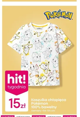 Koszulka chłopięca Pokémon promocja w Pepco