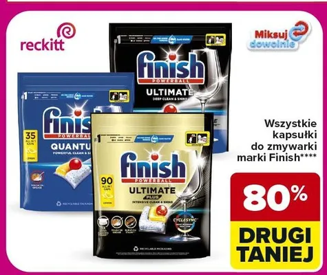 Kapsułki do zmywarki Finish promocja w Carrefour