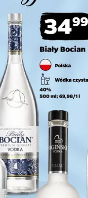 Wódka czysta Biały Bocian promocja w Netto