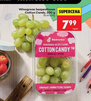 Winogrona bezpestkowe Cotton Candy Biedronka promocja w Biedronka