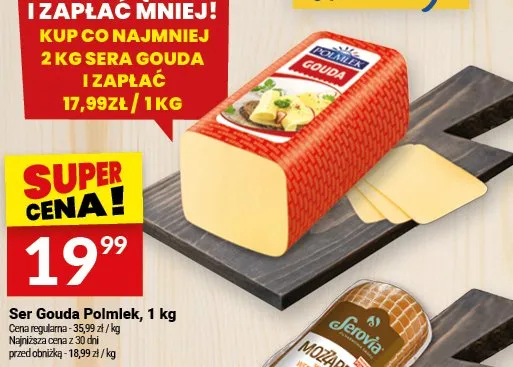 Ser Gouda Polmlek, 1 kg promocja w Twój Market
