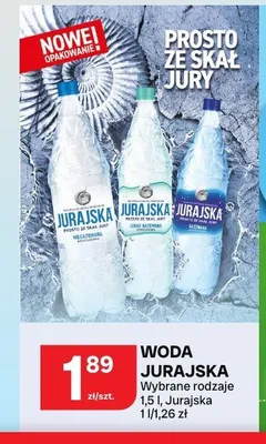 Woda gazowana Jurajska Lekko Gazowana promocja w Chorten