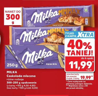 Czekolada mleczna Milka MMMAX Toffee Wholenut promocja w Kaufland