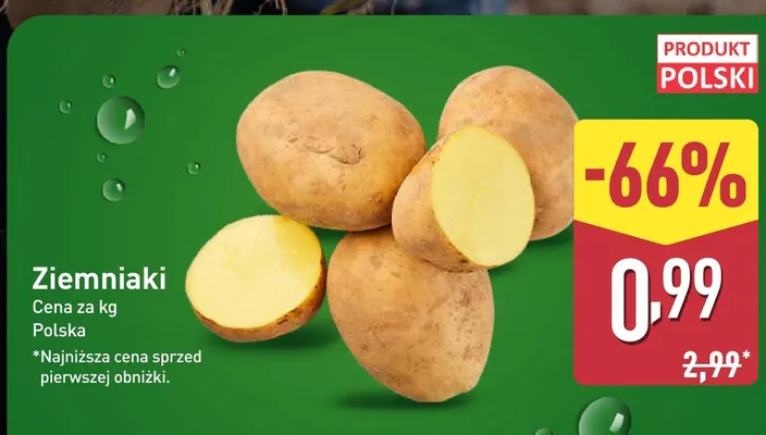 Ziemniaki polskie promocja w Aldi