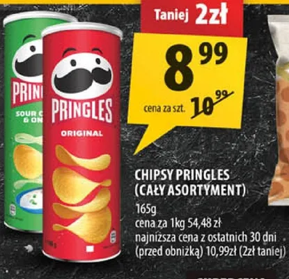 Chipsy Pringles (cały asortyment) promocja w Arhelan