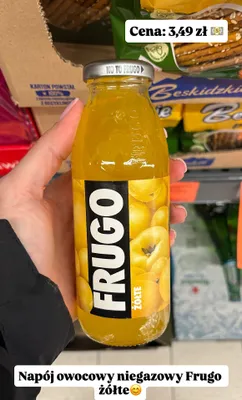 Napój owocowy niegazowany Frugo żółte promocja w Biedronka
