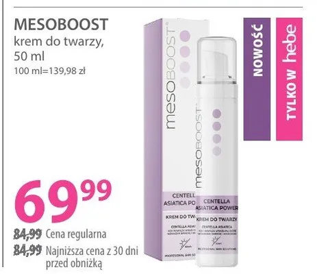 Krem MESOBOOST krem do twarzy promocja w Hebe