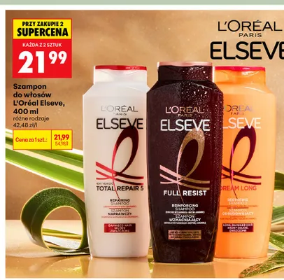 Szampon do włosów L'Oréal Elseve promocja w Biedronka