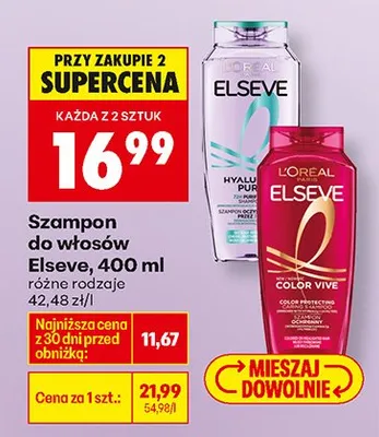 Szampon do włosów, różne rodzaje promocja w Biedronka