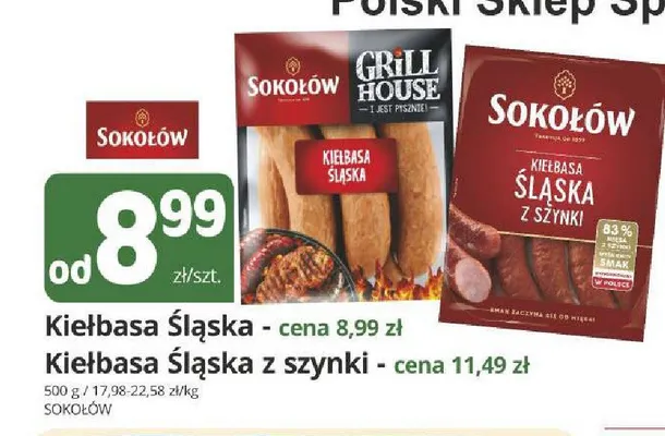 Kiełbasa Śląska Sokołów promocja w Marketvita